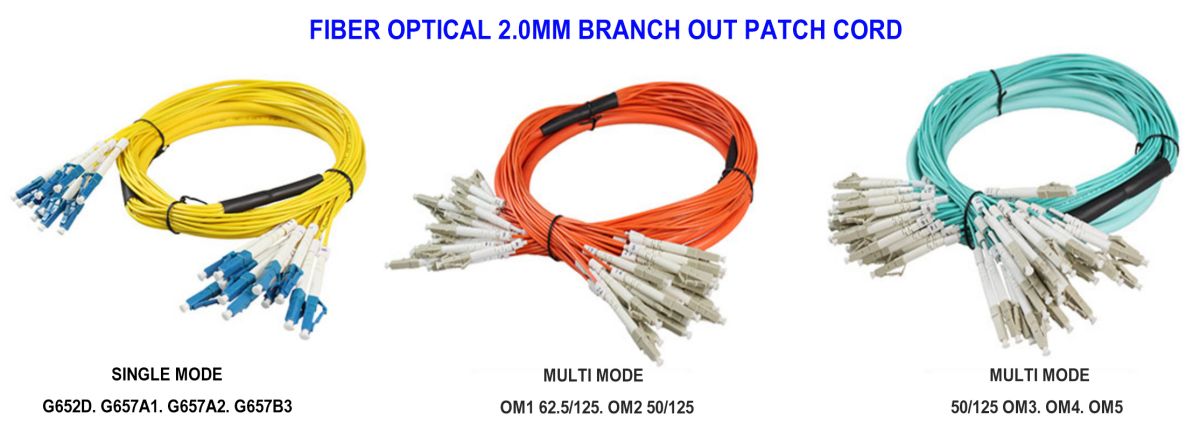 Branch out patch cable SM MM OM3