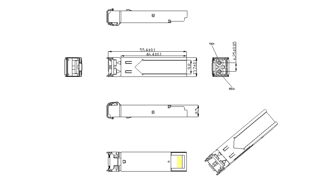 Mechanical Specifications (Unit mm)